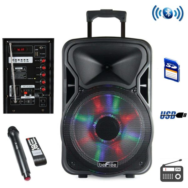 beFree Bluetooth speaker portable party speaker with microphone