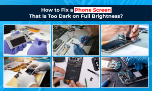 phone screen too dark on full brightness