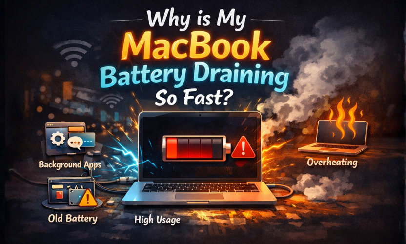 why is my MacBook battery draining so fast