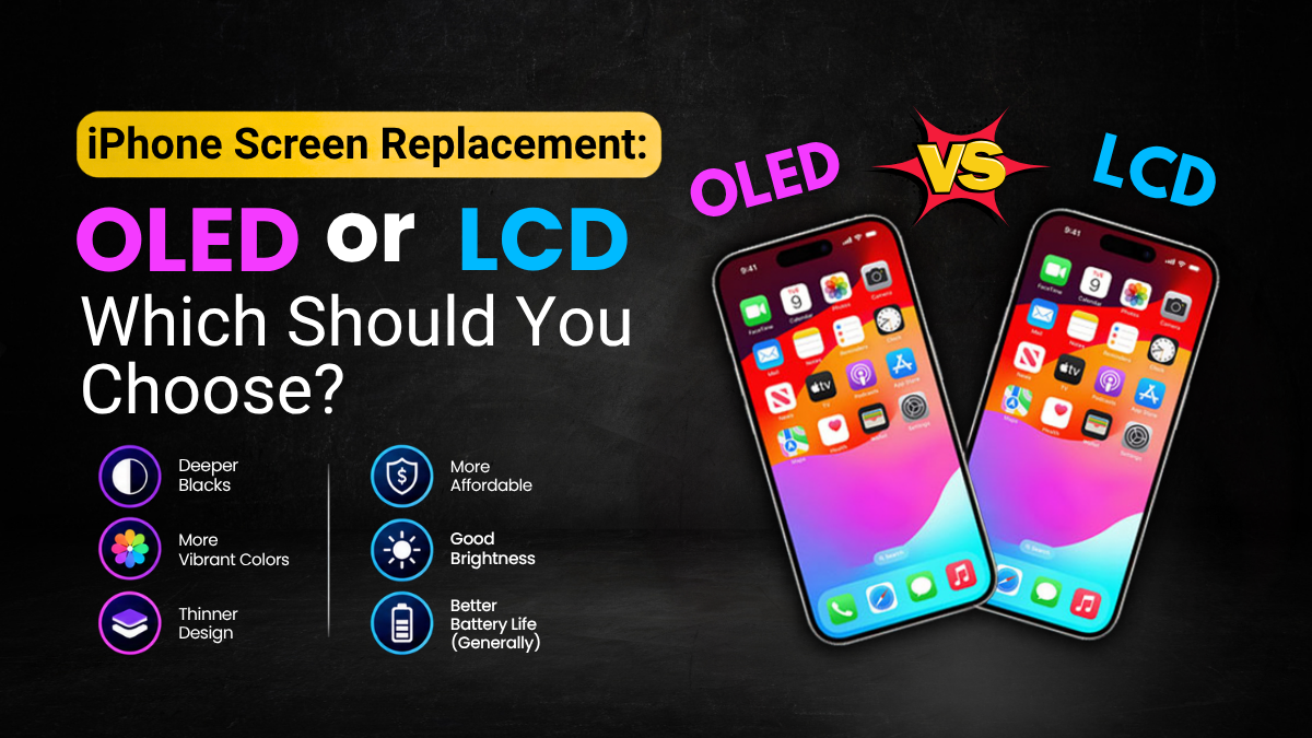 iPhone screen replacement OLED or LCD