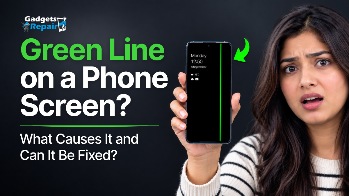 green line on phone screen