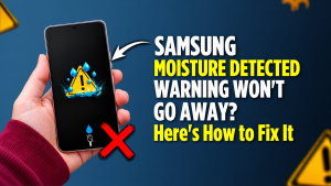 Samsung moisture detected warning