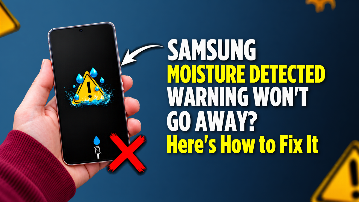Samsung moisture detected warning