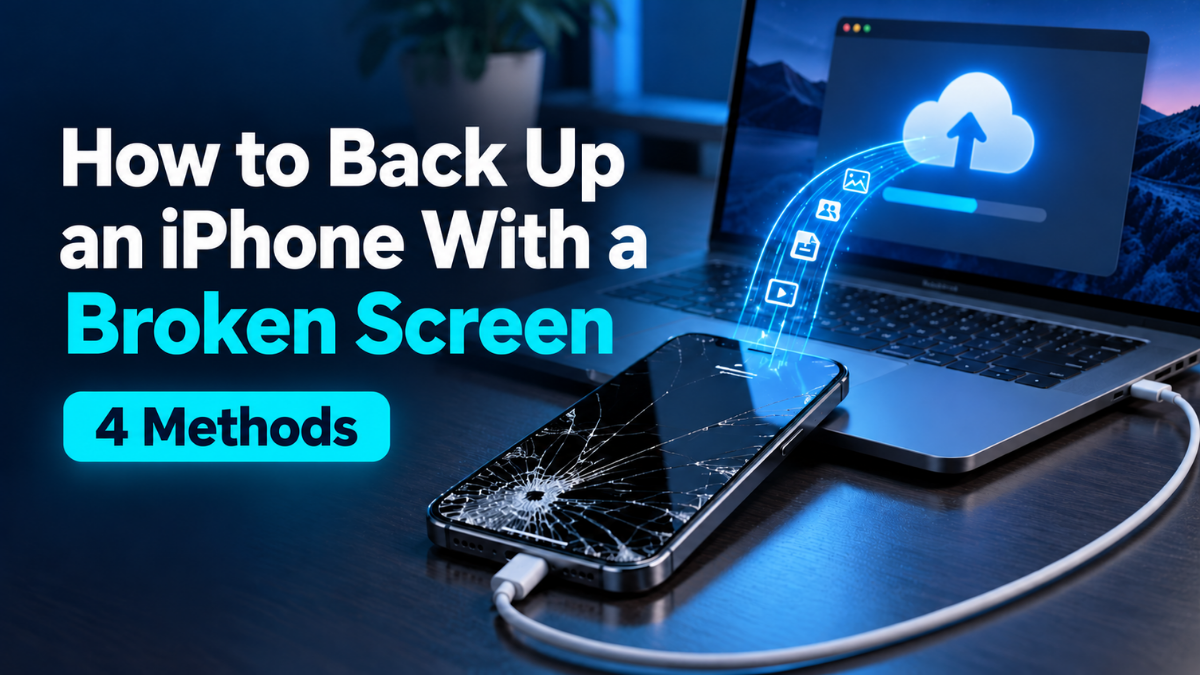 back up iPhone with broken screen